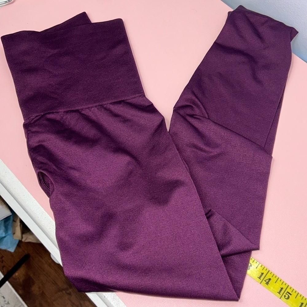 Knix Burgundy High Waisted Leggings